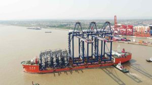 View of the Lekki Deepsea Port commissioned in January 2023 within the Lagos Free Zone. Picture: Lekki Deep Sea Port LFTZ Enterprise Ltd